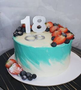 Торт на 18 лет свадьбы №192412