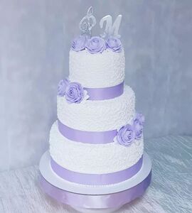 Торт бело-фиолетовый №147202
