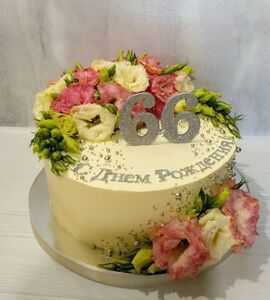 Торт на 66 лет женщине №110223