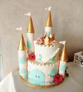 Торт в виде замка для принцессы №485601