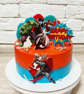 Торт с супергероями №486414