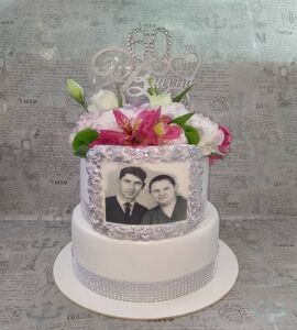 Торт на 60 лет свадьбы №195802