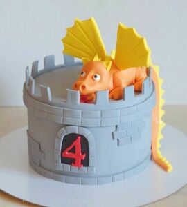 Торт с драконом на 4 года №490607