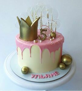 Торт с золотой короной №485301