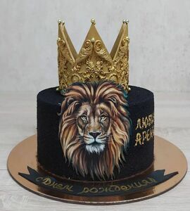Торт с короной и львом №485324