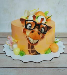 Торт с жирафом креативный №492905