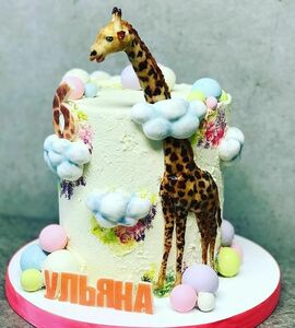 Торт с жирафом оригинальный №492908