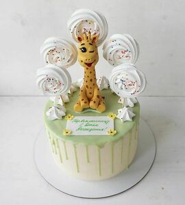 Торт с жирафом детский №492911