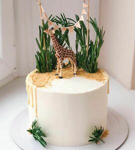 Торт с жирафом без мастики №492915