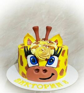 Торт с жирафом для девочки №492916