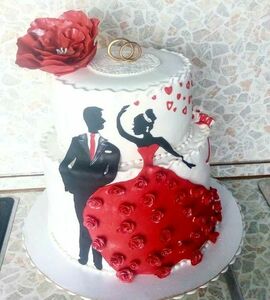 Торт с женихом и невестой №506612
