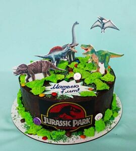Торт динозавры Матвею на 7 лет №490553