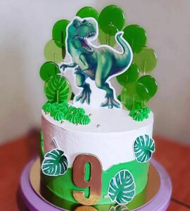 Торт динозавры на 9 лет ребенку №490580