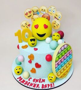 Торт на День Рождения девочке 10 лет №236411