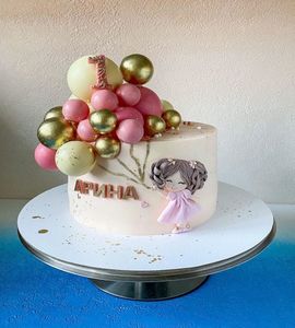 Торт на 1 год Арине с шариками №211931