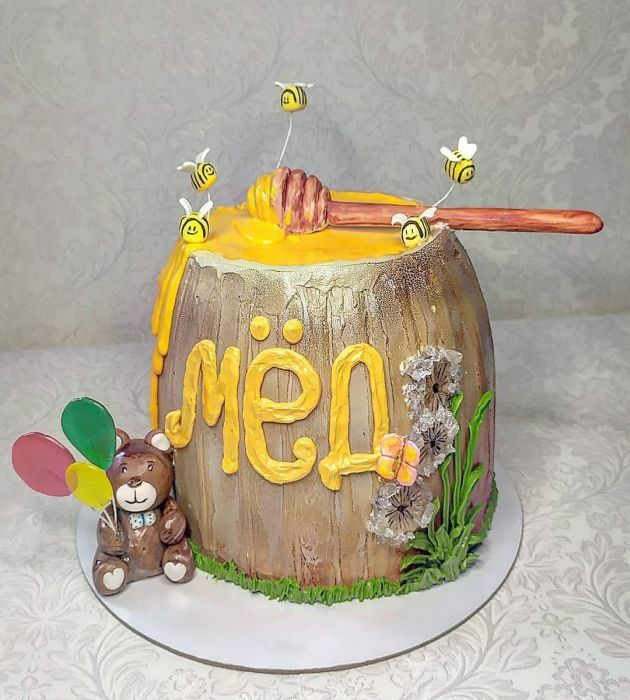 Торт бочонок мёда ребенку №448507