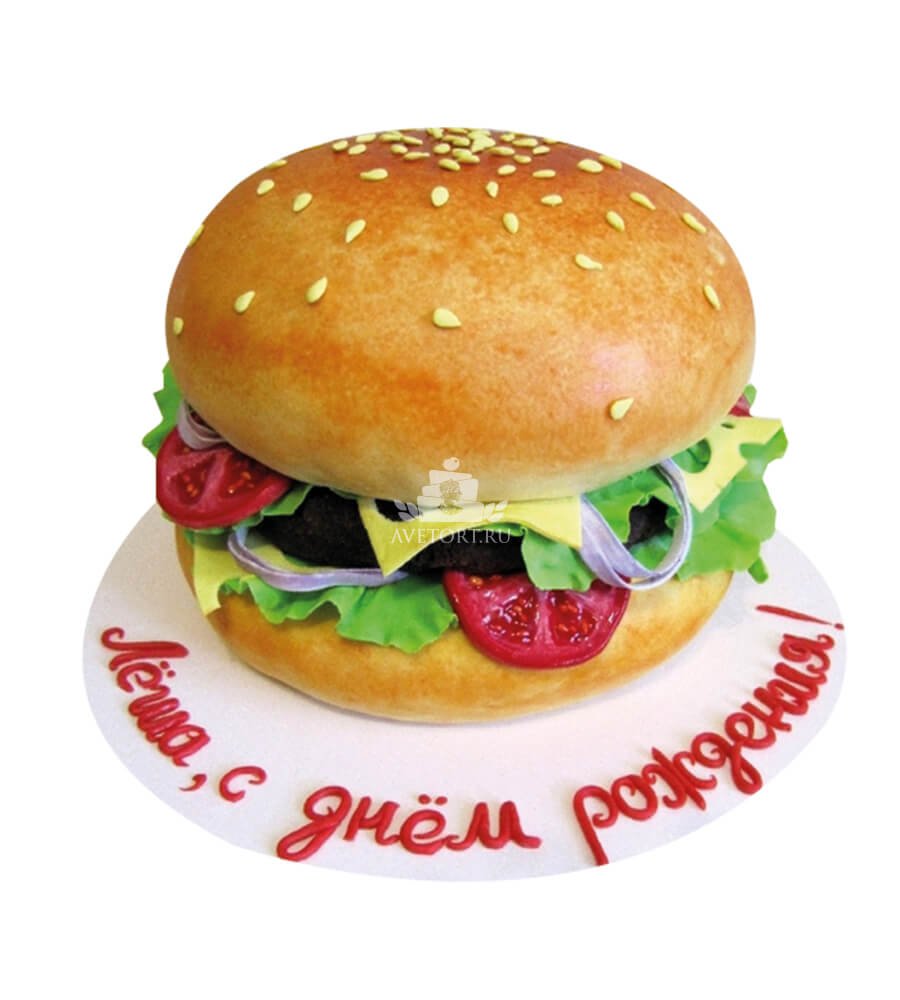 Купить Торт Гамбургер недорого в Москве с доставкой