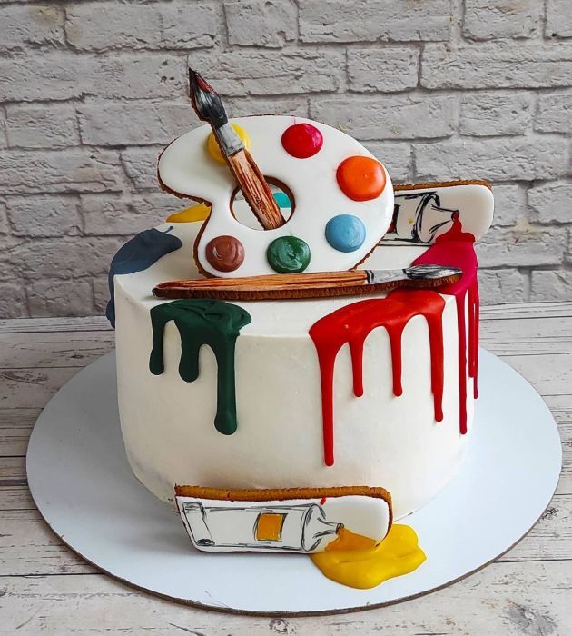 Торт Палитра с красками