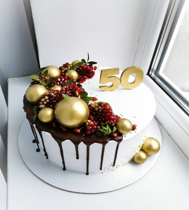 Торт женщине на 50 лет (44 фото)