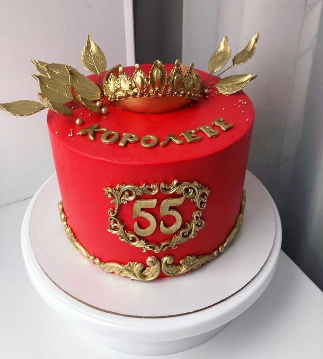 Торты для женщин на день рождения в 55 лет