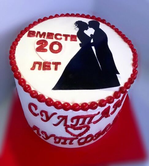 Торт на 20 лет свадьбы №192622