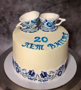 Торт на 20 лет свадьбы №192625