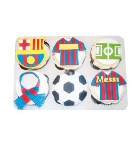 Капкейки с логотипом Барселона