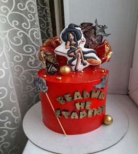 Торт на 33 года женщине с ведьмой №107614