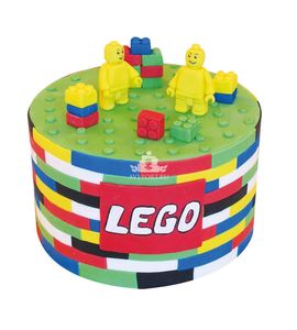Торт Лего Сити строители