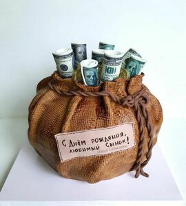 Торт мешок денег №448116