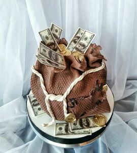 Торт мешок денег №448156