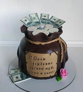Торт мешок денег №448188