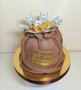 Торт мешок денег №448189