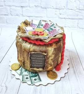 Торт мешок денег №448200