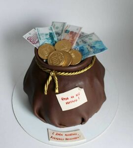 Торт мешок денег №448213