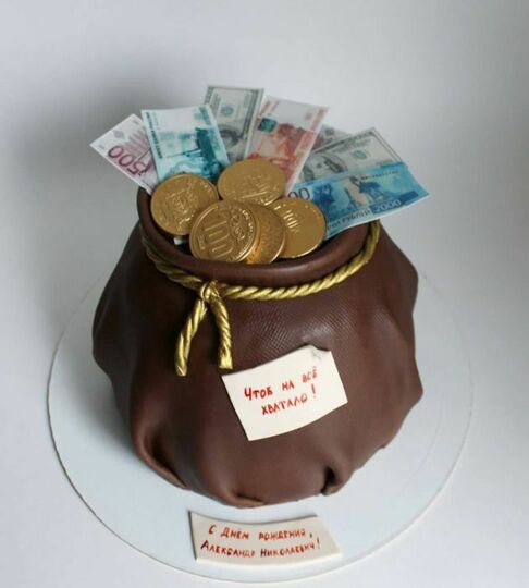 Торт мешок денег №448213