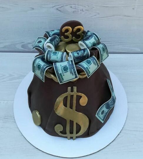 Торт мешок денег №448214