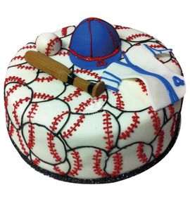 Торт на бейсбольную тему