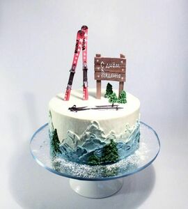 Торт лыжнику №464205