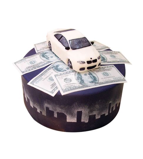 Торт Машинка с деньгами №5886