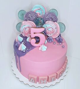 Торт розово-фиолетовый №165201