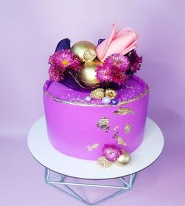 Торт розово-фиолетовый №165209