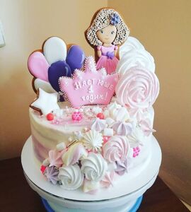 Торт розово-фиолетовый №165226