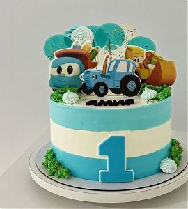 Торт Синий трактор на 1 год №735712