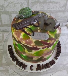 Торт с пистолетом №167616