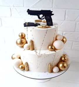 Торт с пистолетом №167642