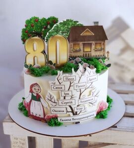Торт на 84 года женщине №111702