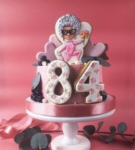 Торт на 84 года женщине №111722