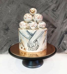 Торт на 32 года свадьбы №193813
