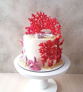 Торт коралловый №509008